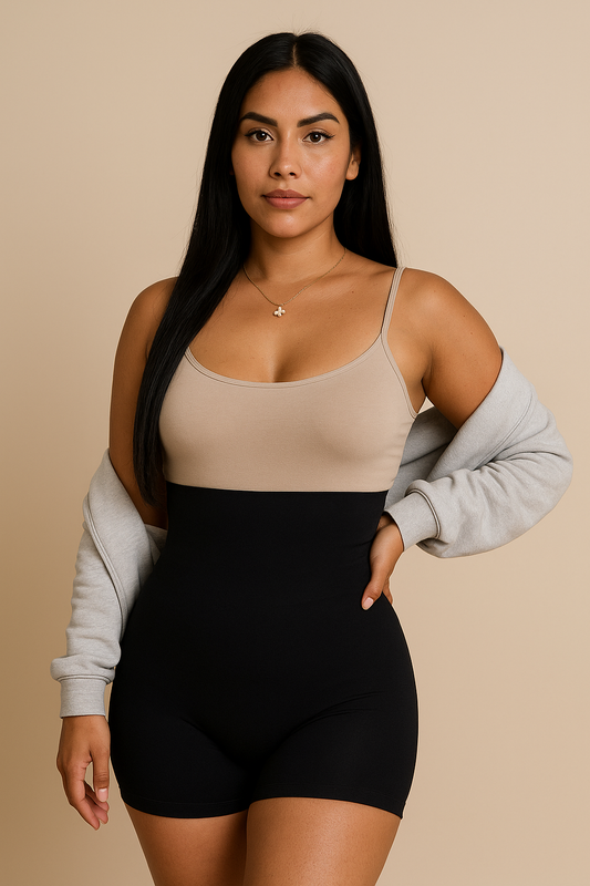 Gaine shorty remonte fesse noire