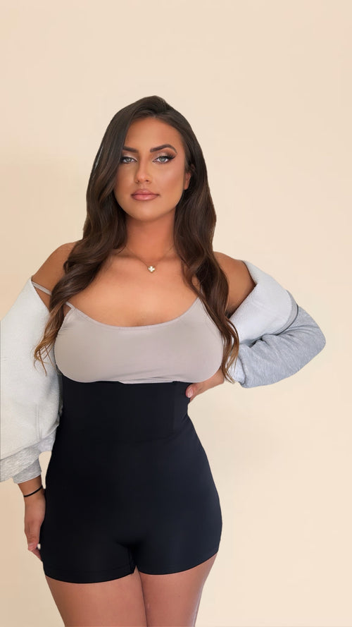 Gaine shorty remonte fesse noire