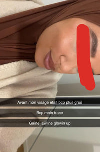 Gaine Jawline Glowinup — Redessinez votre mâchoire