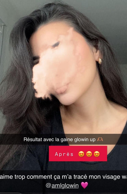 Gaine Jawline Glowinup — Redessinez votre mâchoire