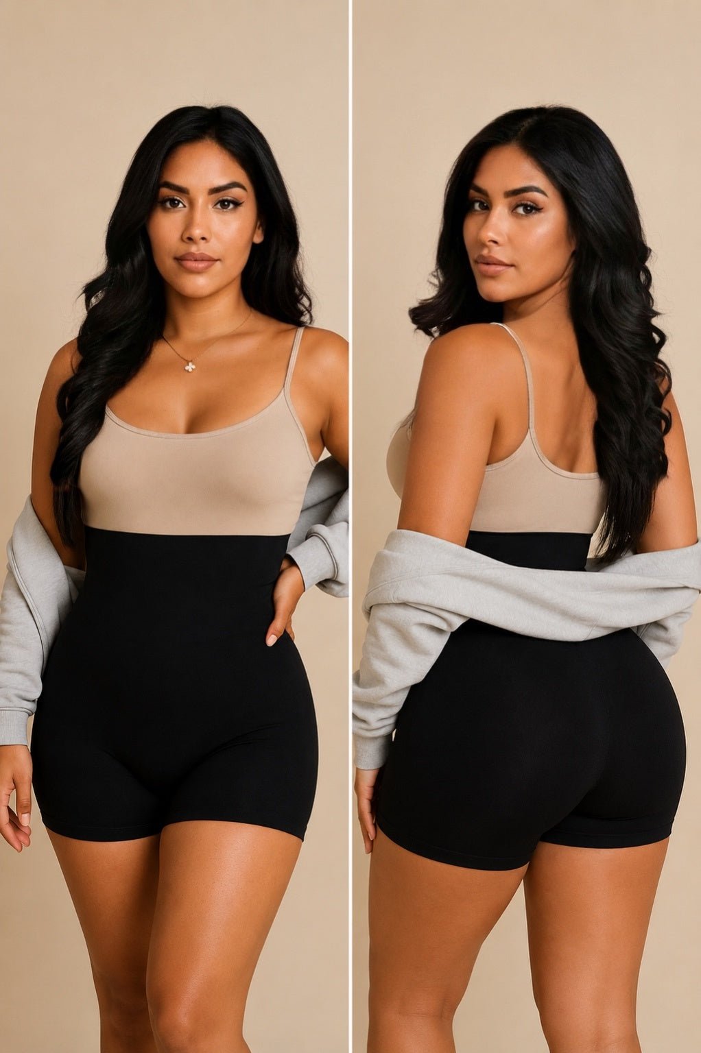 Gaine shorty remonte fesse noire