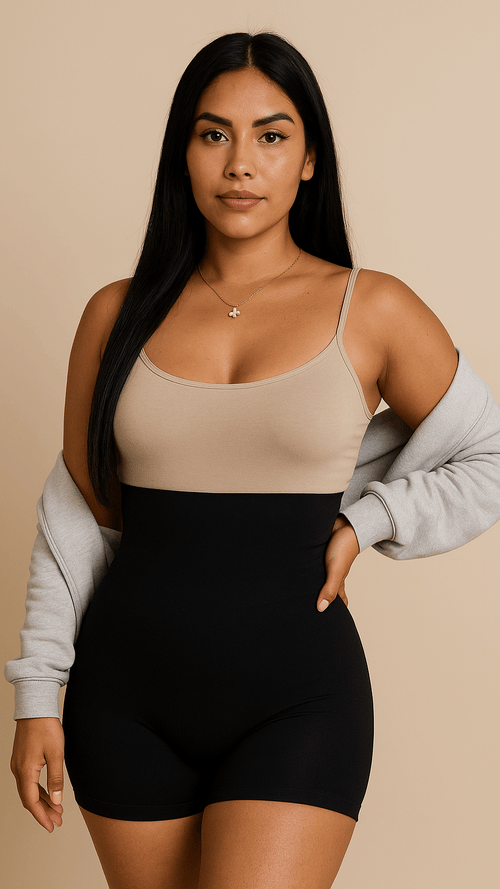 Gaine shorty remonte fesse noire